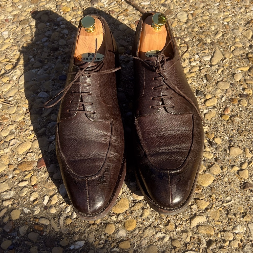 Sons of henrey split toe derby dark brown Utah calf goodyear welted 10.5 us